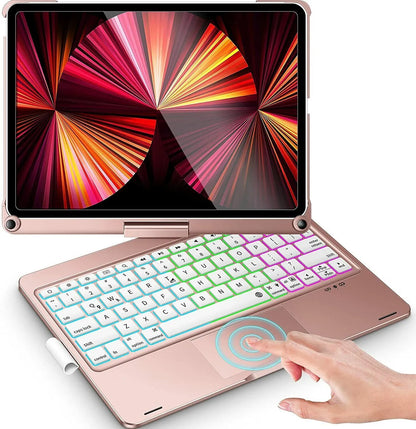 Wireless Rotating Touchpad Keyboard Smart Case for iPad - 50% OFF Today Only