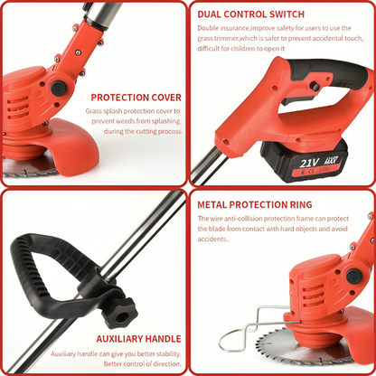 3-in-1 Cordless Electric Lawn Mower - 50% OFF Today Only