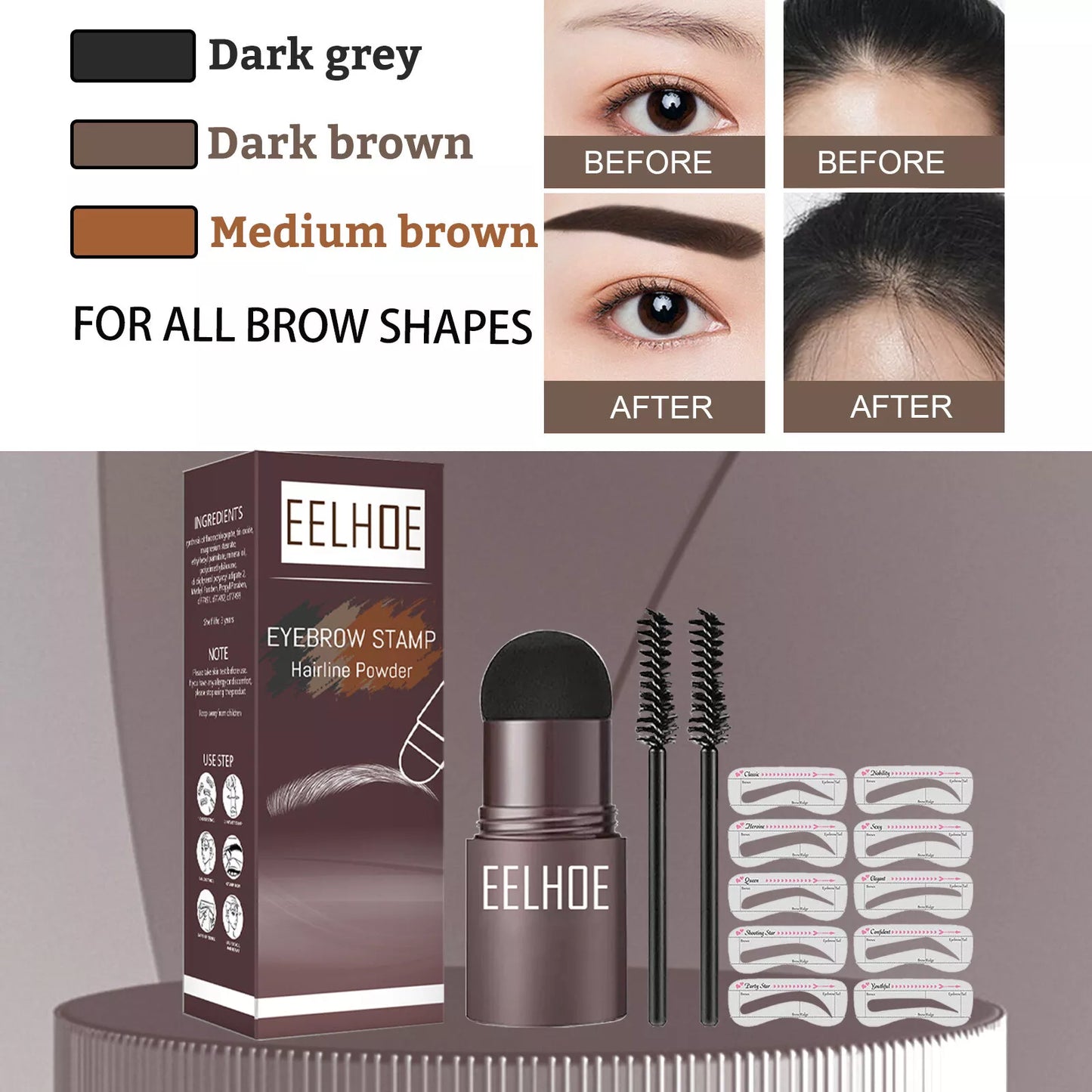 Eyebrow Stamp Stencil Kit - 50% OFF Today Only