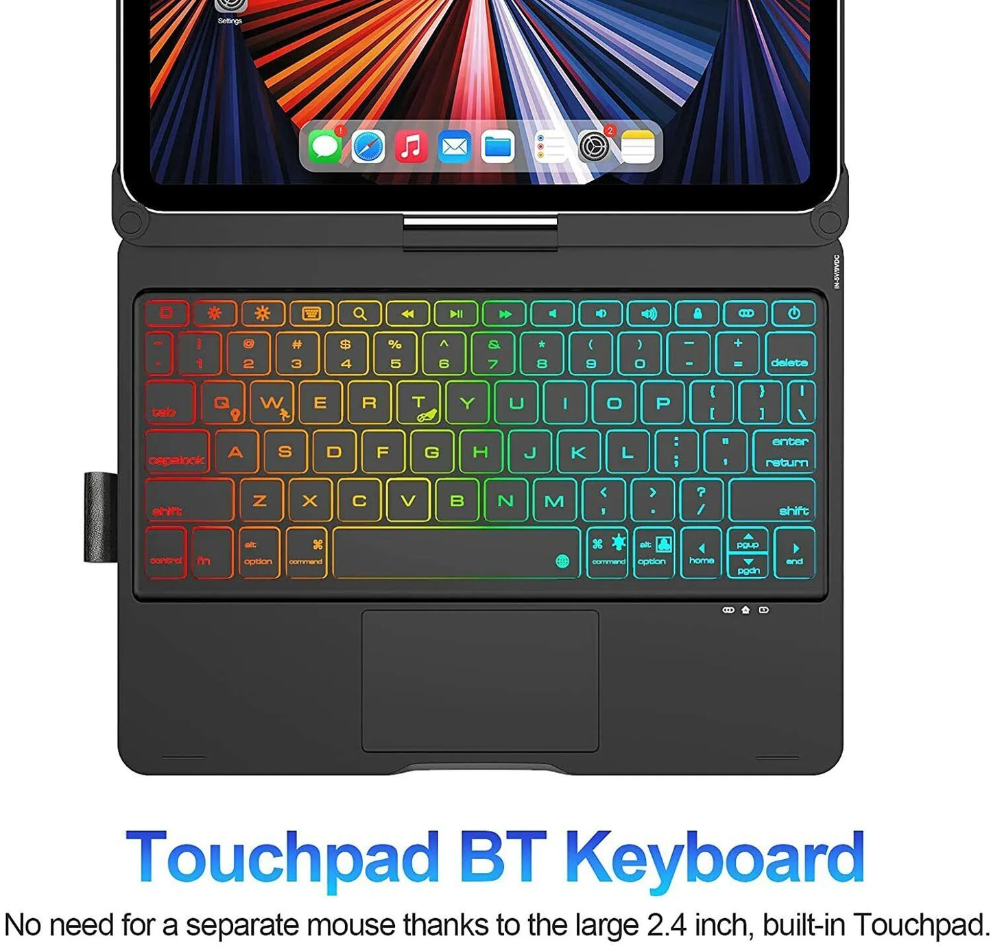 Wireless Rotating Touchpad Keyboard Smart Case for iPad - 50% OFF Today Only