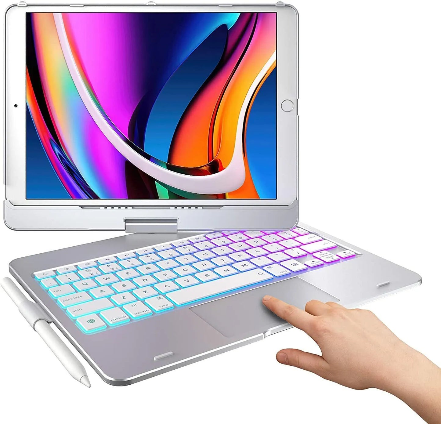 Wireless Rotating Touchpad Keyboard Smart Case for iPad - 50% OFF Today Only